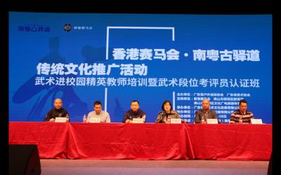 广东省武术进校园精英教师培训在佛山高明顺利举行